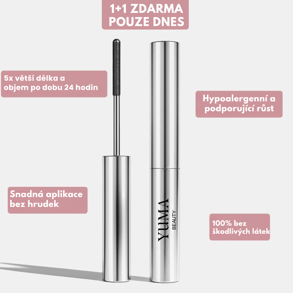 YumaBeauty| Naturalnie wydłużający i odżywiający tusz do rzęs