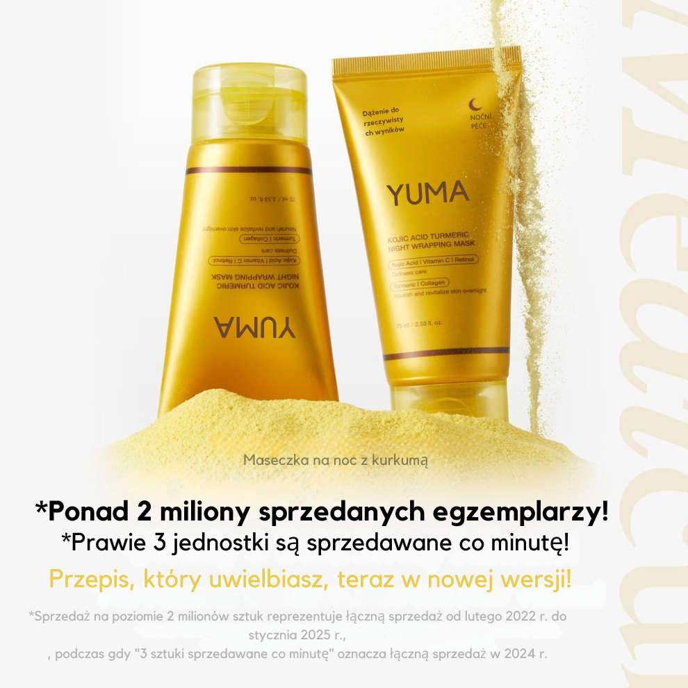 Yuma Beauty - koreańska maska ​​z kurkumą i kolagenem